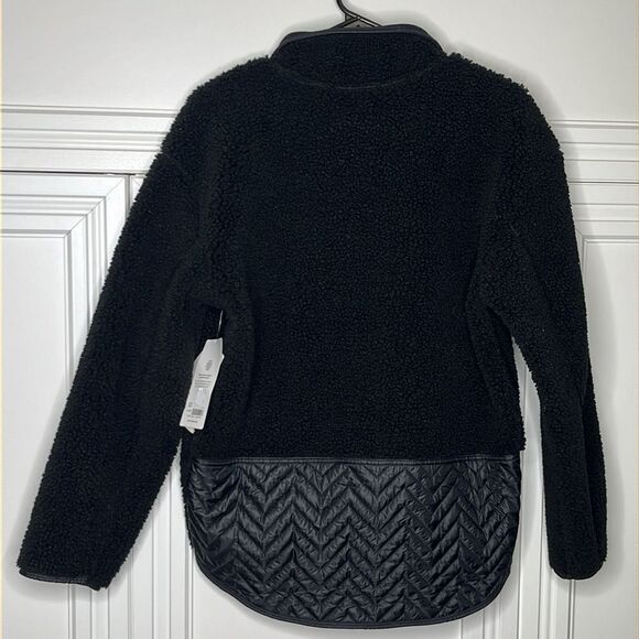 Athleta Cozy Sherpa Snap Sweatshirt Size S NWT - Picture 3 of 10